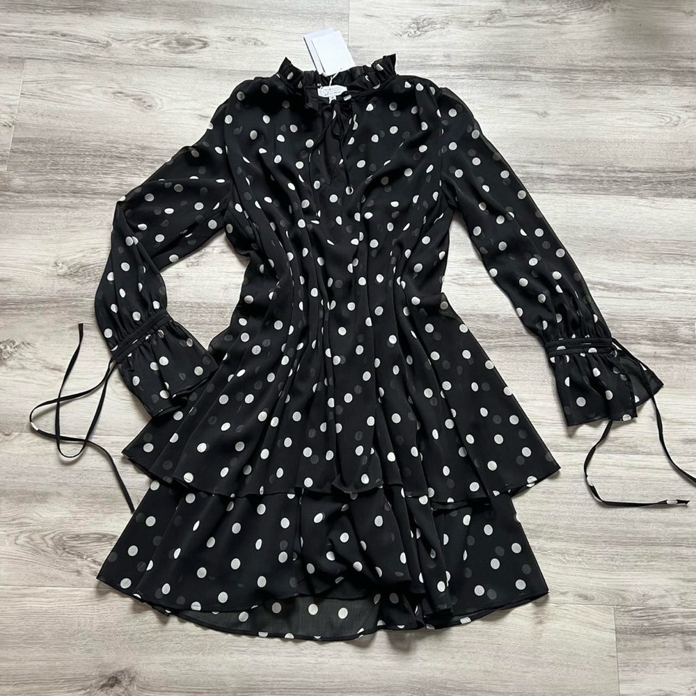 & Other Stories Black Polka Dot Dress